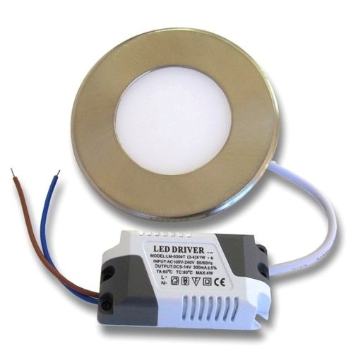 6W LED Панел за Вграждане - INOX 6000К-Студено Бяла Светлина 6W LED Панел за Вграждане - INOX 6000К-Студено Бяла Светлина