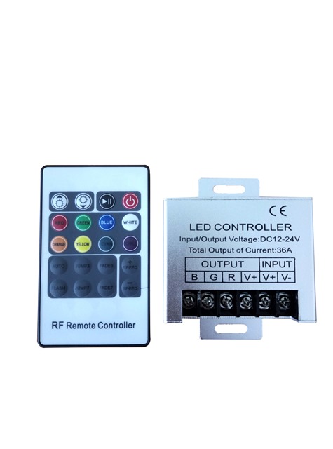 LED Контролер за RGB Лента с RF Дистанционно Управление 240W LED Контролер за RGB Лента с RF Дистанционно Управление 240W