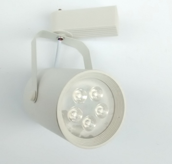 5W Релсов Прожектор Топла Светлина 3000K - Бял