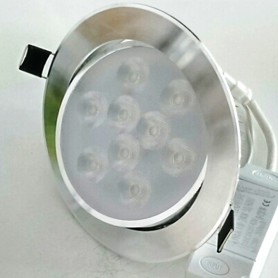 9W LED ЛУНA за Вграждане Студена Светлина 6500К