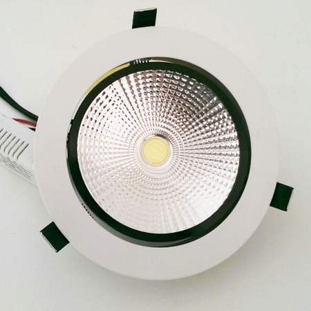 20W LED COB Луни за Вграждане Топла Светлина 2700K Сатенено Бял Корпус
