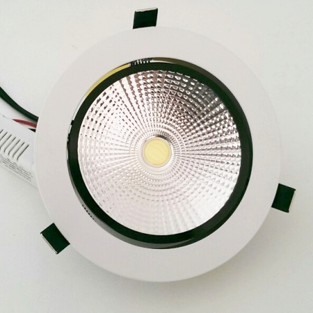 20W LED COB Луни за Вграждане Студено Бяла Светлина 6500K Сатенено Бял Корпус - Затвори