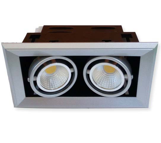 2X10W LED COB Панел за Вграждане Студено Бяла Светлина 6000K 2X10W LED COB Панел за Вграждане Студено Бяла Светлина 6000K