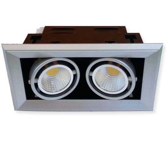 2X5W LED COB Панел за Вграждане Топло Бяла Светлина 3000K