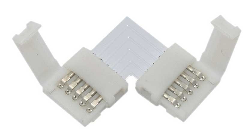 L - Конектор за RGB+W LED Лента SMD5050 - 12mm - Затвори