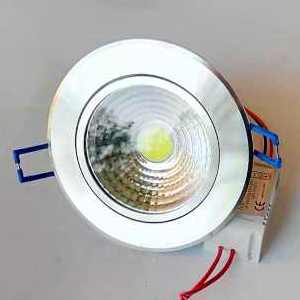 7W LED COB Луни за Вграждане Топла Светлина 2700K Корпус - Металик 7W LED COB Луни за Вграждане Топла Светлина 2700K Корпус - Металик