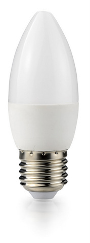 5W LED Крушка Е27-C37 3000K Топло бяла светлина