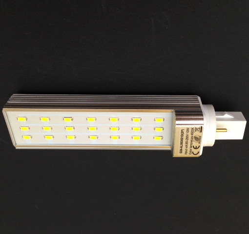 LED Лампа PL G24 10W 4 Пина - 3000K Топло Бяла Светлина