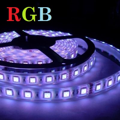 1m. RGB LED Лента 60 leds SMD5050 14,4W Влагозащитена IP65