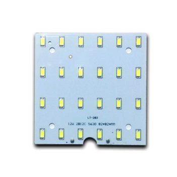 12W LED Свтодиодна платка 6000К-Квадрат - Затвори