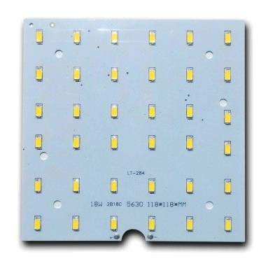 18W LED Свтодиодна платка 3000К-Квадрат - Затвори