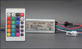 Захранване сконтролер+дистанционно за 50W RGB LED Прожектори Захранване сконтролер+дистанционно за 50W RGB LED Прожектори