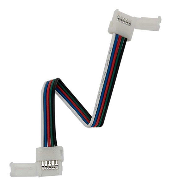 Конектор с кабел за RGB+W LED Лента SMD5050 - 10mm Конектор с кабел за RGB+W LED Лента SMD5050 - 10mm