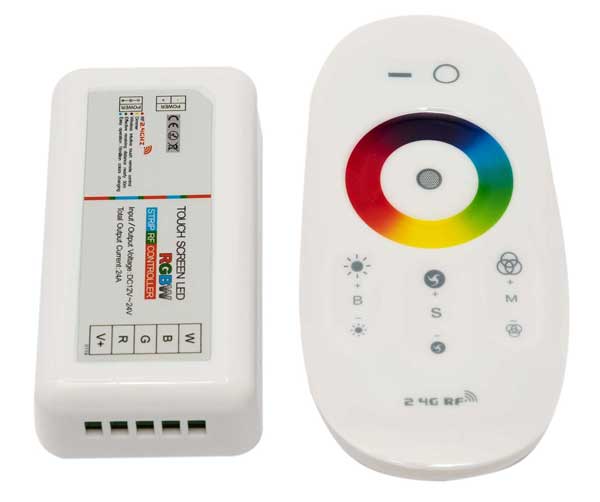 RGBW/RGB+W LED Контролер 288W - Touch RF Дистанционно управление RGBW/RGB+W LED Контролер 288W - Touch RF Дистанционно управление