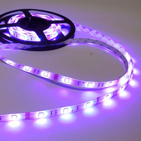 Комплект RGB LED ЛЕНТА 5 метра 150 leds SMD5050 36W + Контролер и Захранване - Затвори